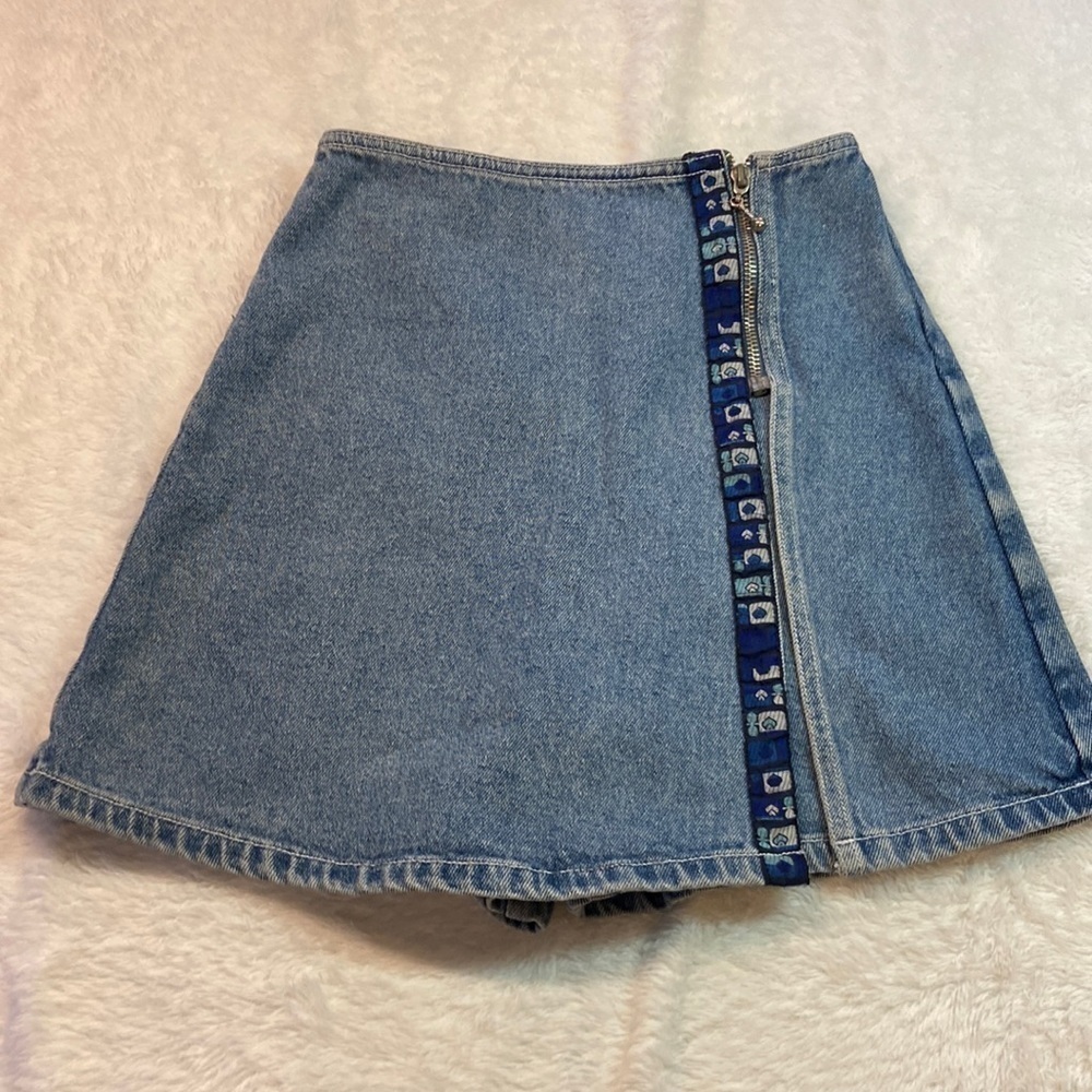 No Excuses Denim Skort